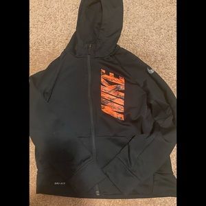 Boys size M Nike dri fit zip up jacket
